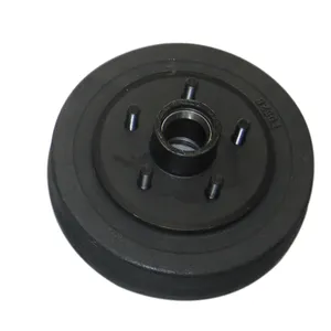 D545-Flat: Tambor de 10", 5 parafusos, furação 4.5/4.75/5.0/5.5", pista L44610/L68111, 3500 lb